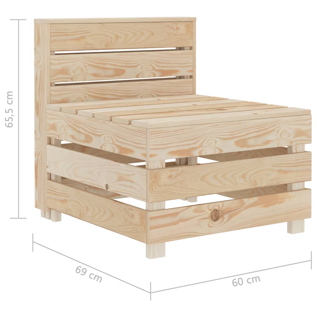 vidaXL Garten-Palettensofa Holz