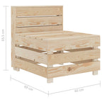 vidaXL Garten-Palettensofa Holz