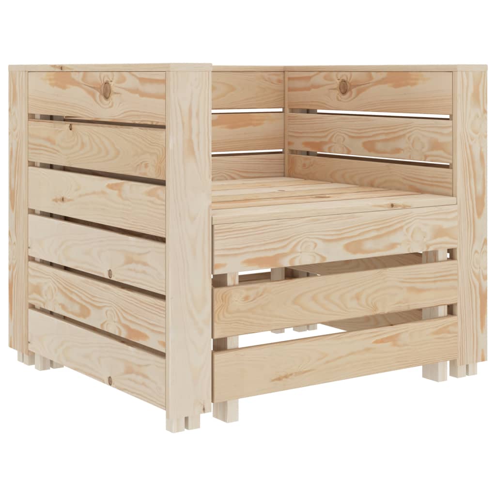 vidaXL 2-tlg. Garten-Lounge-Set Paletten Holz