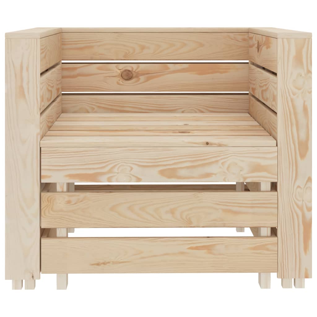 vidaXL 2-tlg. Garten-Lounge-Set Paletten Holz