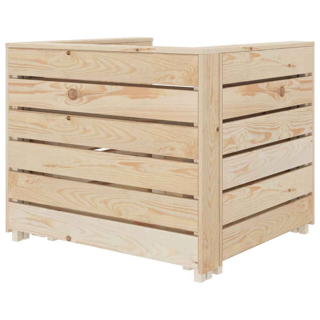 vidaXL 2-tlg. Garten-Lounge-Set Paletten Holz