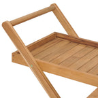 vidaXL Teewagen Massivholz Teak