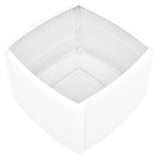 vidaXL Beistelltisch Weiß 54×54×36,5 cm Kunststoff
