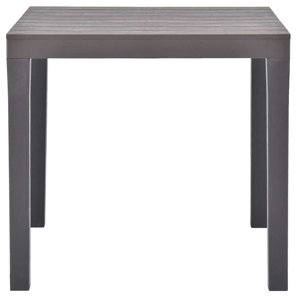 vidaXL Gartentisch Moccafarben 78 x 78 x 72 cm Kunststoff