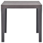 vidaXL Gartentisch Moccafarben 78 x 78 x 72 cm Kunststoff