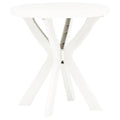 vidaXL Bistrotisch Weiß Ø70 cm Kunststoff