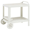 vidaXL Getränkewagen Weiß 69×53×72 cm Kunststoff