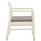 vidaXL 3-tlg. Garten-Lounge-Set Kunststoff Weiß