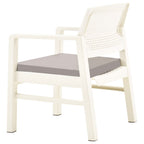 vidaXL 3-tlg. Garten-Lounge-Set Kunststoff Weiß