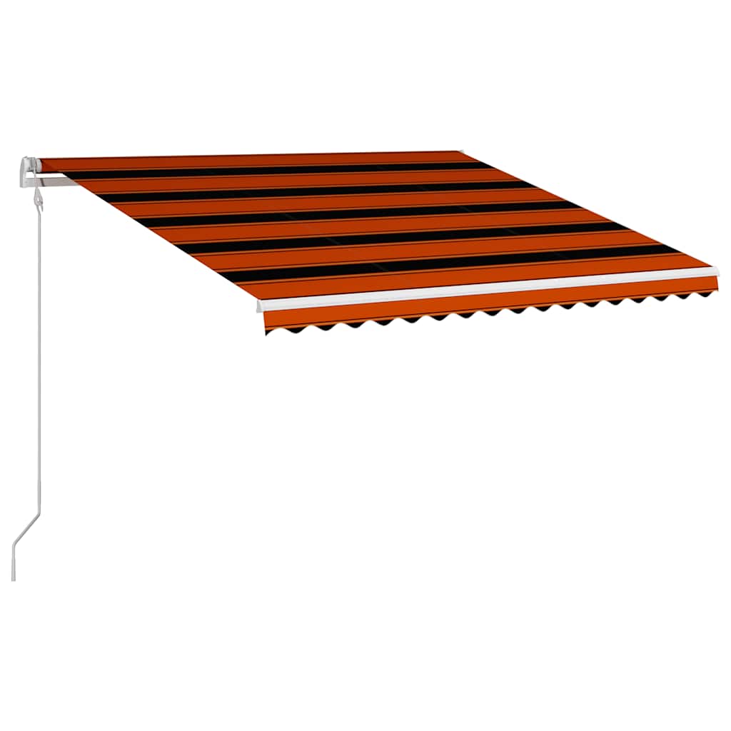 vidaXL Automatisch Einziehbare Markise Orange und Braun