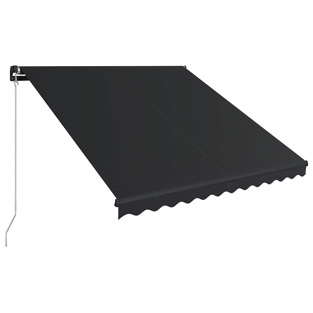 vidaXL Markise Manuell Einziehbar mit LED Anthrazit