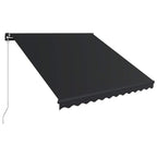 vidaXL Markise Manuell Einziehbar mit LED Anthrazit