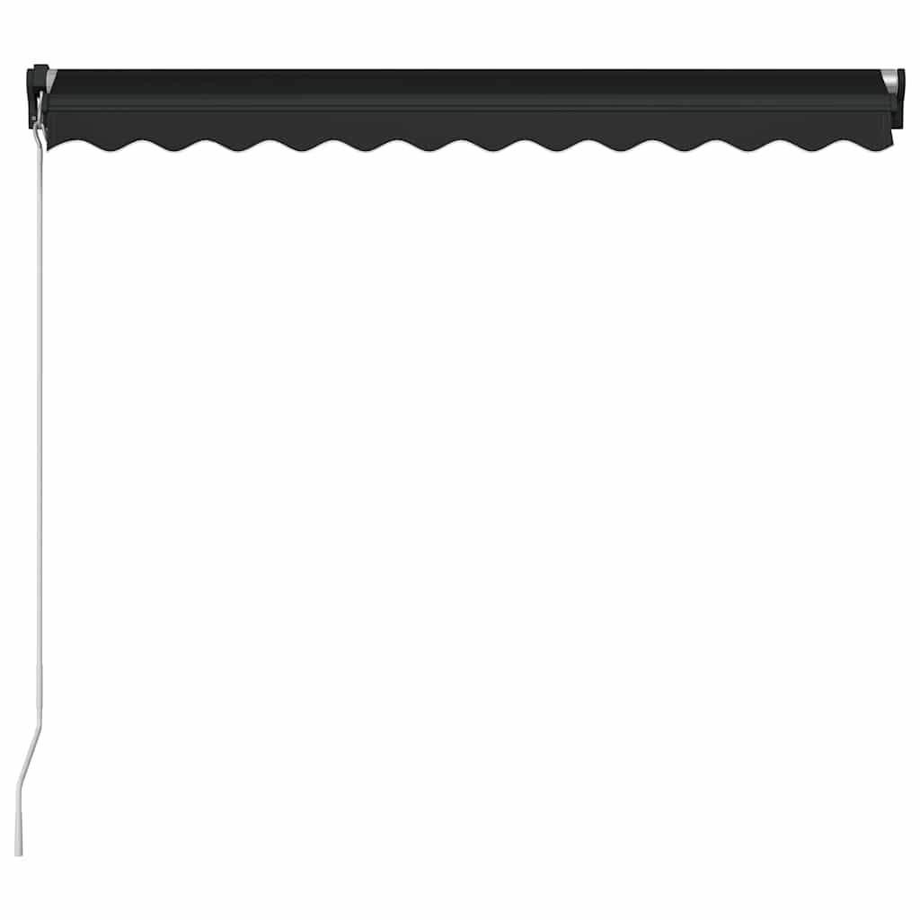vidaXL Markise Manuell Einziehbar mit LED Anthrazit