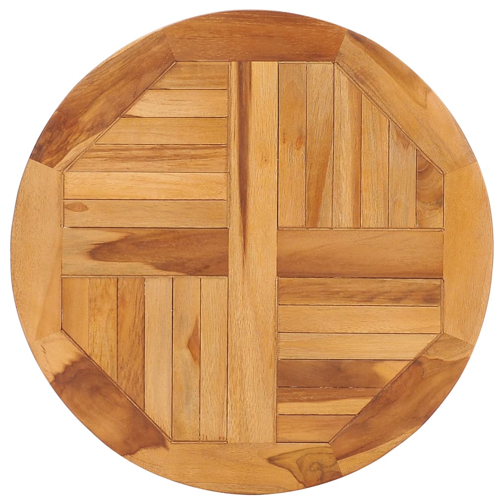 vidaXL Drehplatte Teak Massivholz