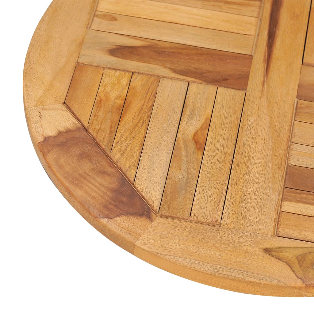 vidaXL Drehplatte Teak Massivholz