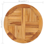 vidaXL Drehplatte Teak Massivholz