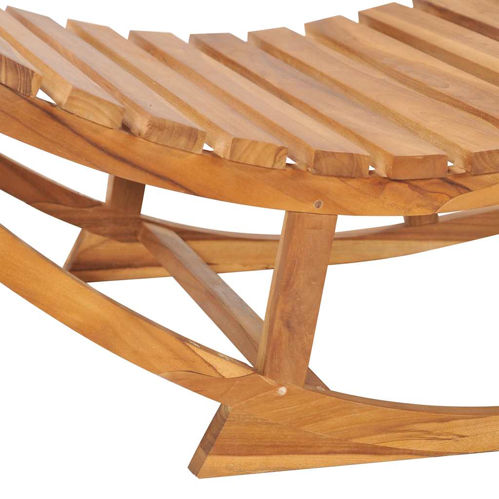 vidaXL Schaukelliege Massivholz Teak