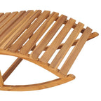 vidaXL Schaukelliege Massivholz Teak
