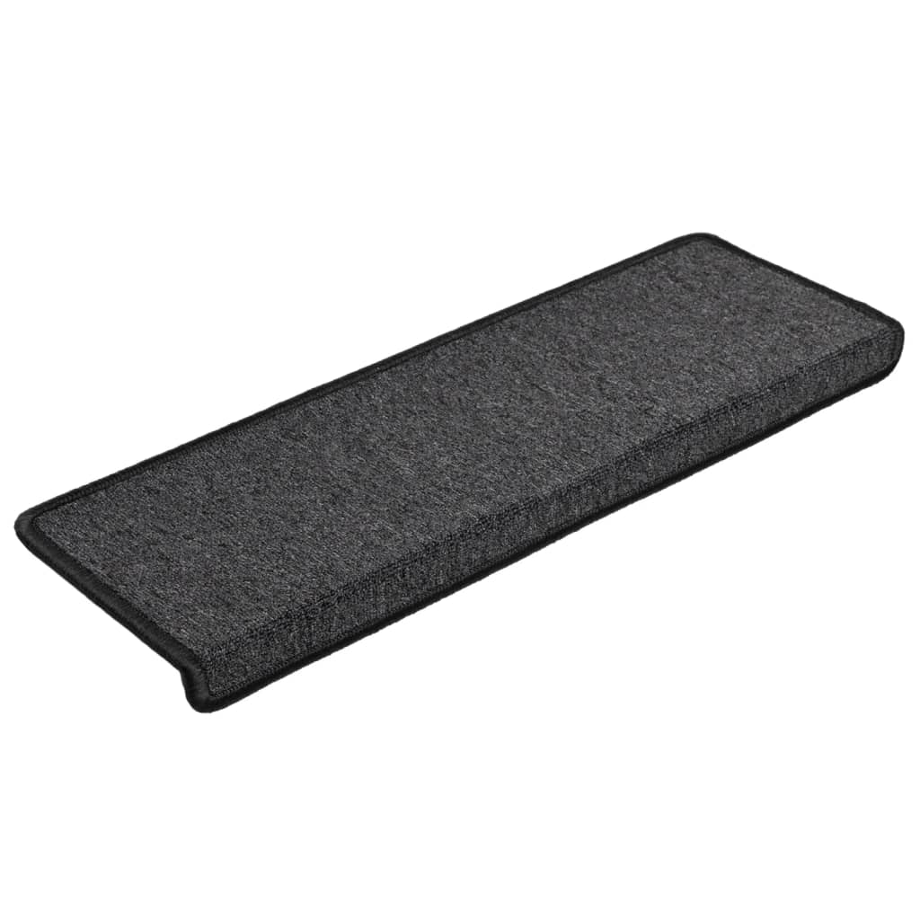 vidaXL Stufenmatten 15 Stk. 65x21x4 cm Anthrazit Rechteckiger Rand