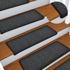 vidaXL Stufenmatten 15 Stk. 65x21x4 cm Anthrazit Rechteckiger Rand