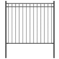vidaXL Gartenzaun ASSEN Stahl 1,7 x 0,8 m Schwarz