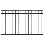 vidaXL Zaunelement ASSEN Stahl 1,7 x 0,8 m Schwarz