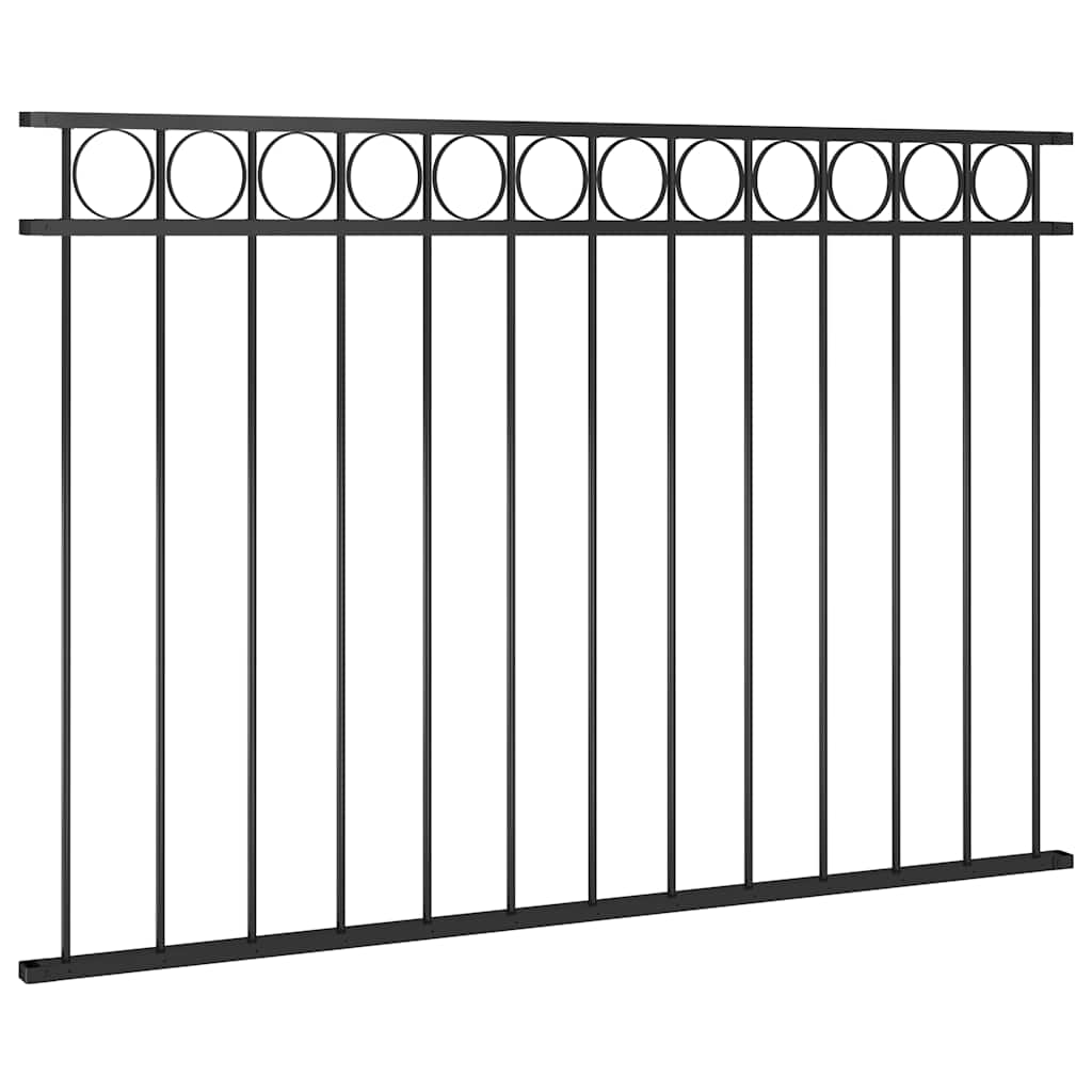 vidaXL Zaunelement ASSEN Stahl 1,7 x 0,8 m Schwarz