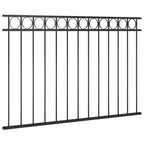 vidaXL Zaunelement ASSEN Stahl 1,7 x 0,8 m Schwarz
