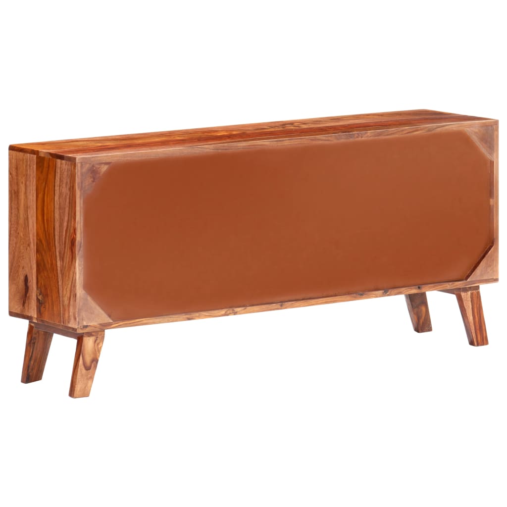 vidaXL Sideboard Grau Massivholz