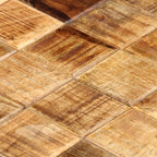 vidaXL Couchtische 2 Stk. in Block-Design Raues Mango-Massivholz