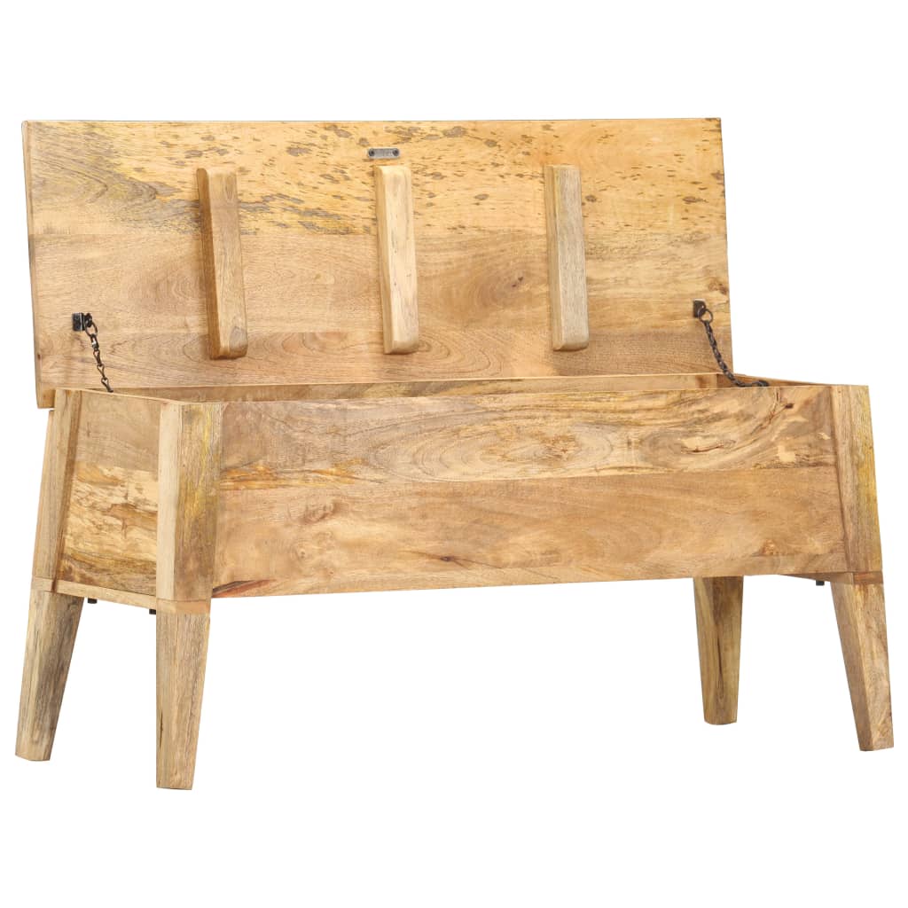 vidaXL Aufbewahrungstruhe 99 x 35 x 48 cm Massivholz Mango