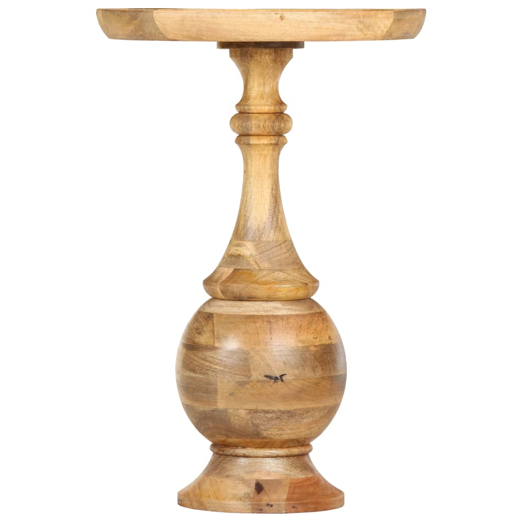 vidaXL Runder Beistelltisch 43 x 43 x 66 cm Massivholz Mango