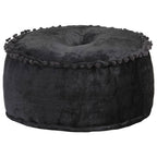 vidaXL Pouf Rund Samt 40×20 cm Anthrazit