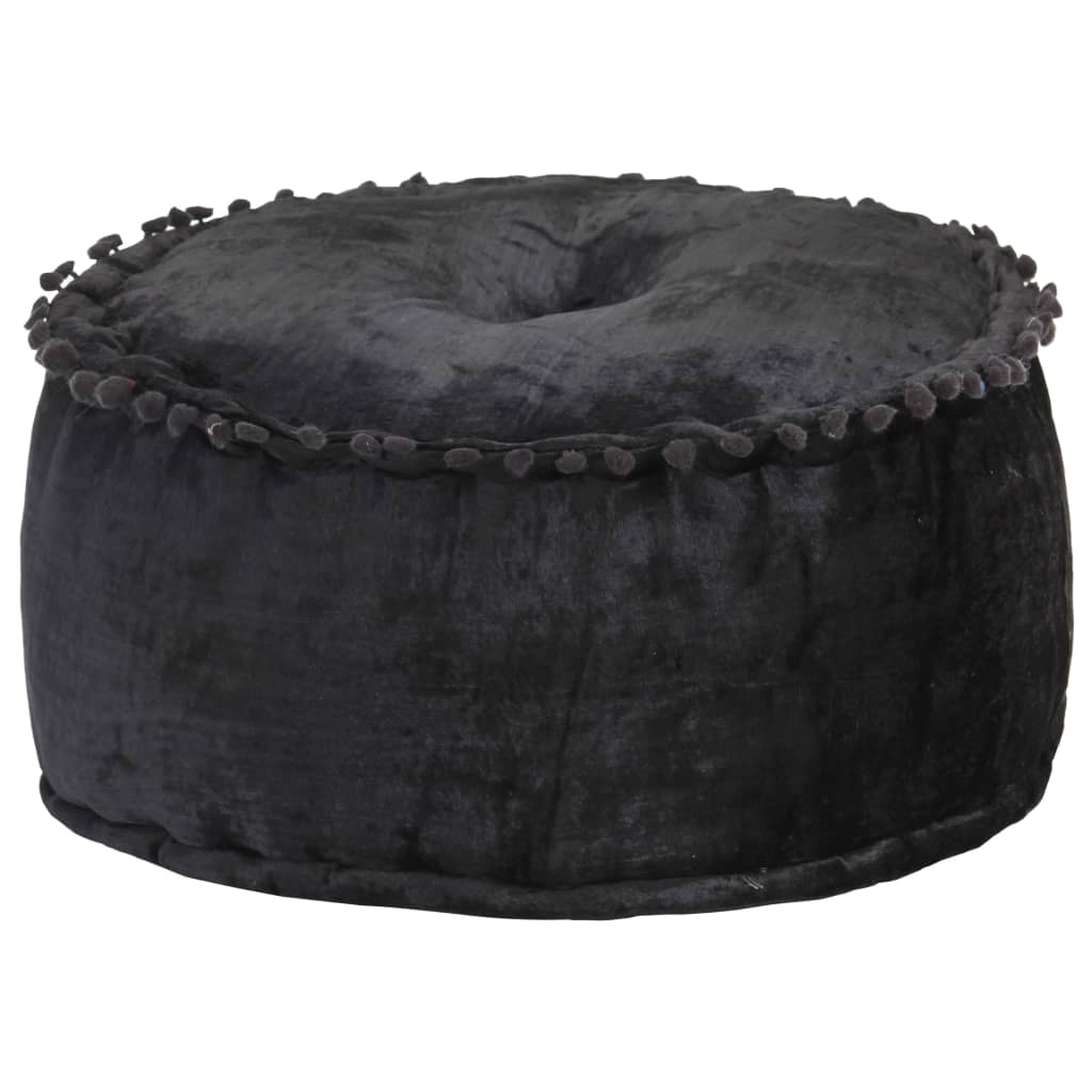 vidaXL Pouf Rund Samt 40×20 cm Anthrazit