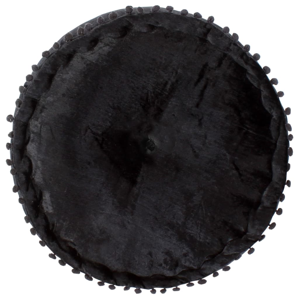 vidaXL Pouf Rund Samt 40×20 cm Anthrazit