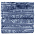vidaXL Modularer Pouf Indigo Stoff