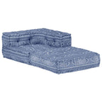 vidaXL Modularer Pouf Indigo Stoff