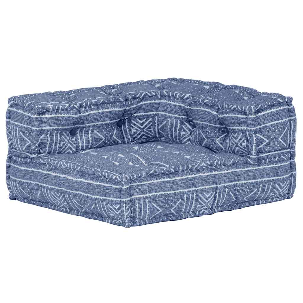 vidaXL Modularer Pouf Indigo Stoff