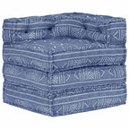 vidaXL Modularer Pouf Indigo Stoff