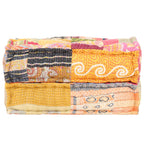 vidaXL Pouf 60x70x36 cm Patchwork Stoff