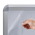 vidaXL A1-Plakatständer Wasserbefüllbar Grau Aluminiumlegierung