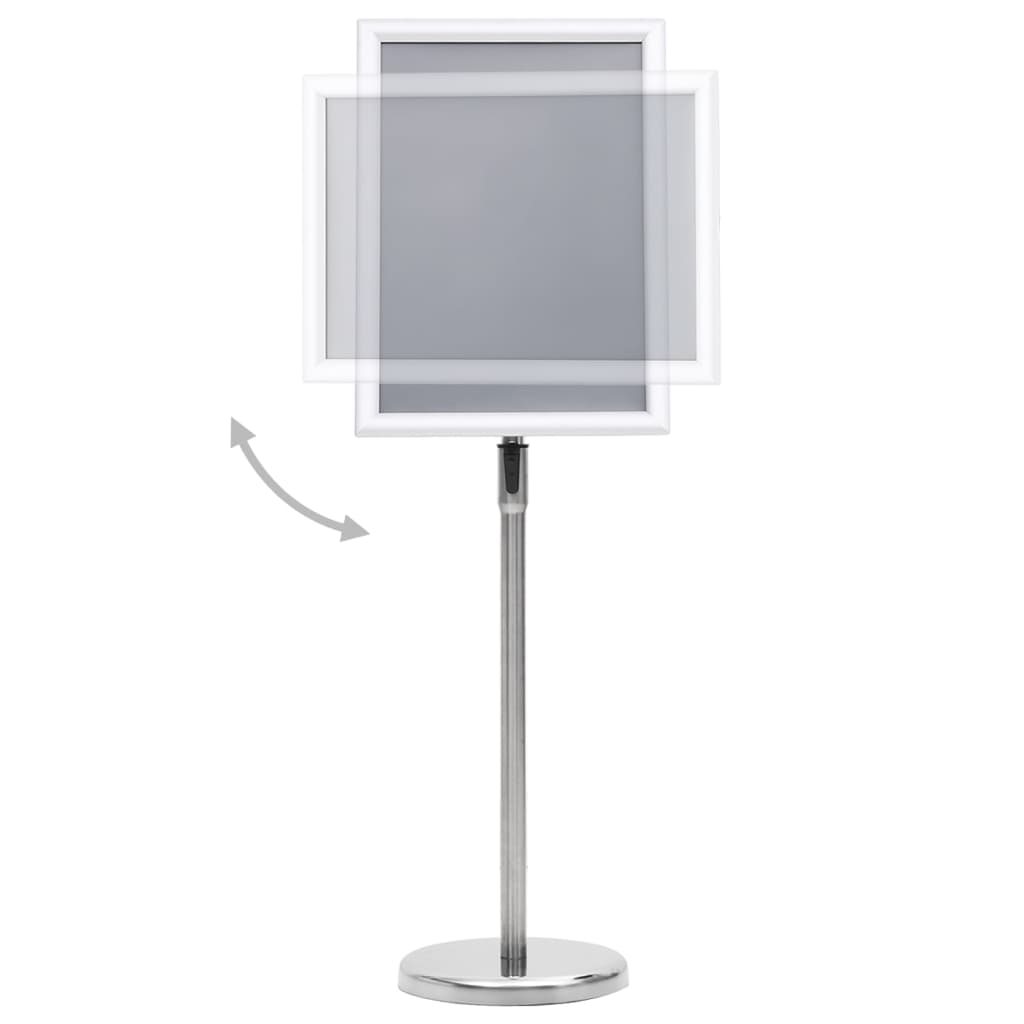 vidaXL A3-Plakatständer Silbern Aluminiumlegierung