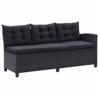 vidaXL Gartenmöbel-Sets Schwarz Poly-Rattan