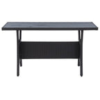 vidaXL Gartenmöbel-Sets Schwarz Poly-Rattan