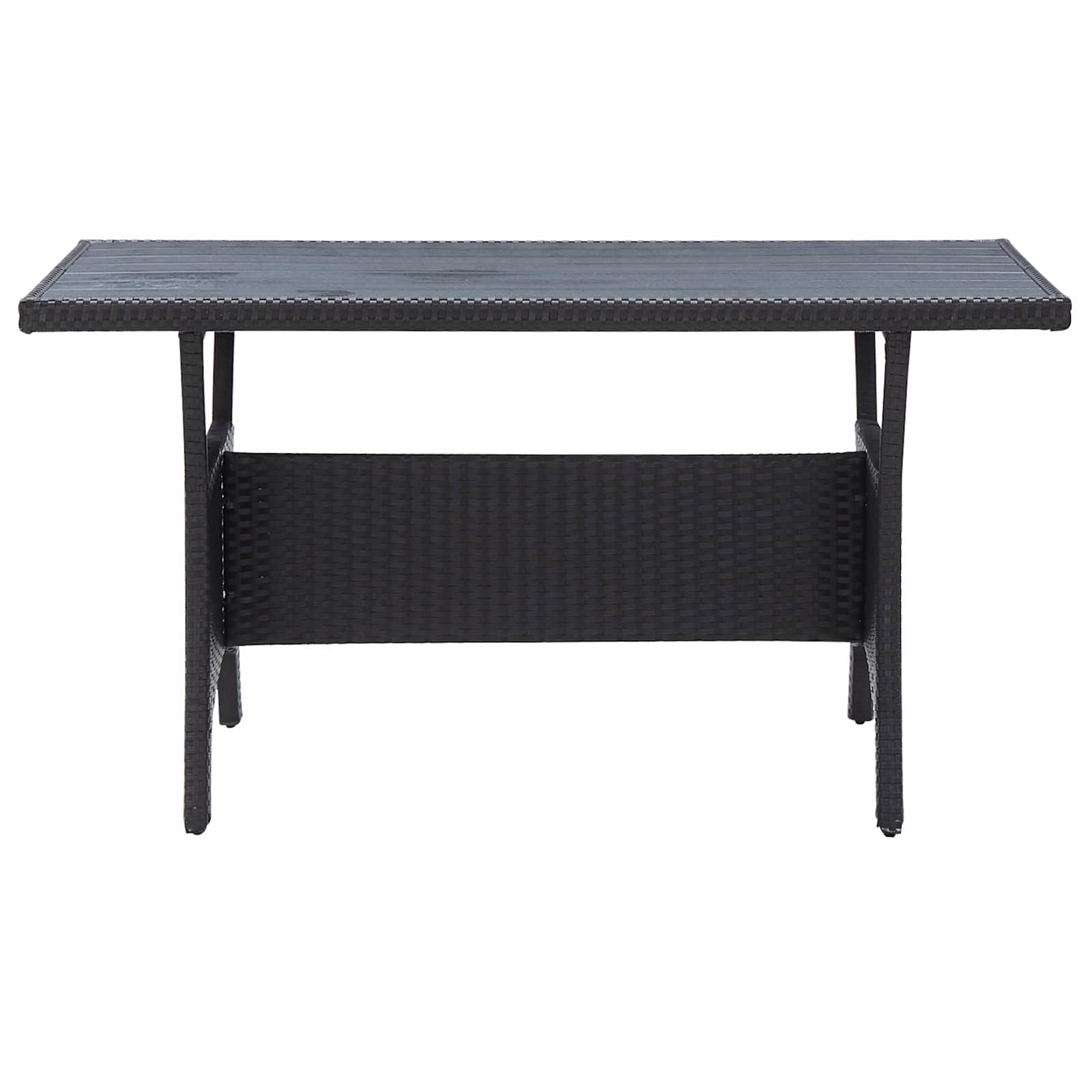 vidaXL Gartenmöbel-Sets Schwarz Poly-Rattan