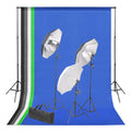 vidaXL Fotostudio Set mit Hintergrund und Lampen-Set