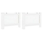 vidaXL Heizkörperverkleidungen 2 Stk. Weiß 112 x 19 x 81,5 cm MDF