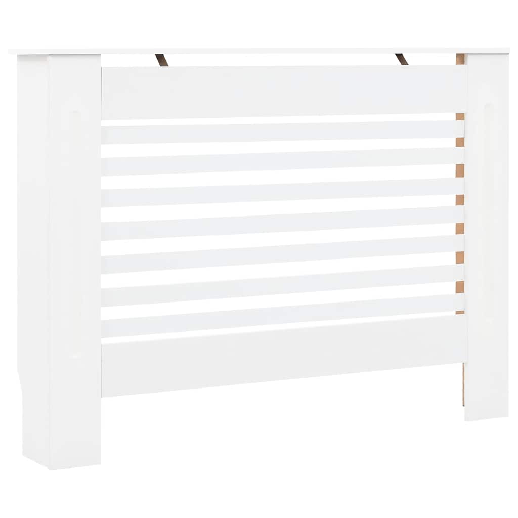 vidaXL Heizkörperverkleidungen 2 Stk. Weiß 112 x 19 x 81,5 cm MDF