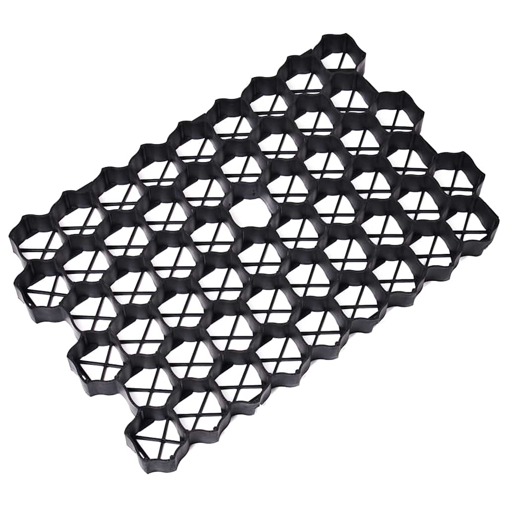 vidaXL Rasenwaben 16 Stk. Schwarz 60x40x3 cm Kunststoff