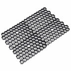 vidaXL Rasenwaben 16 Stk. Schwarz 60x40x3 cm Kunststoff